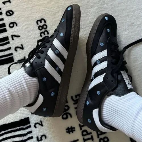 FIRST COPY ADIDAS SAMBA BLACK FLORAL - Image 8