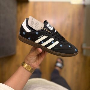 FIRST COPY ADIDAS SAMBA BLACK FLORAL