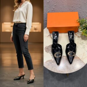 FIRST COPY COACH-USA BLACK HEELS