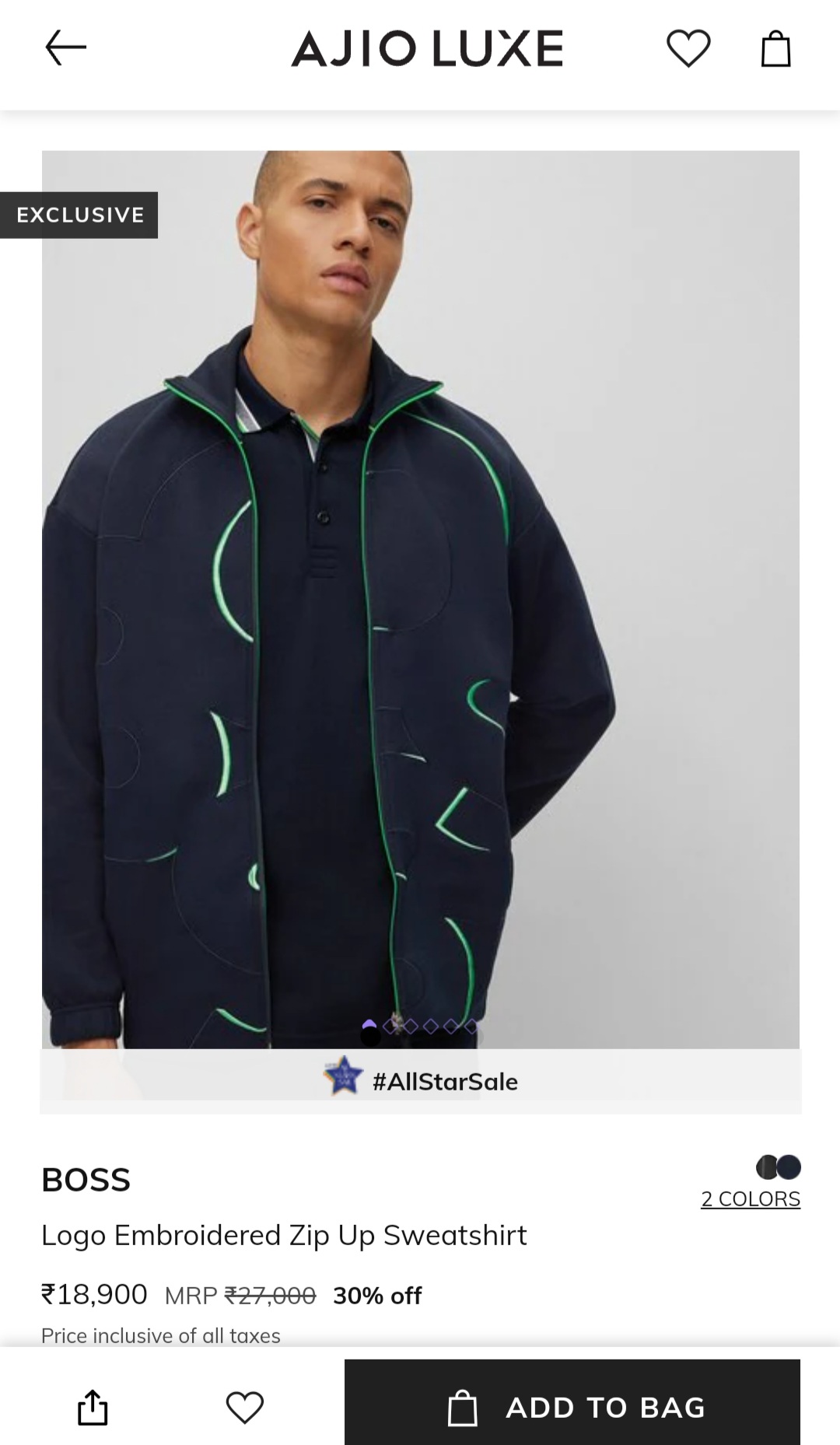 FIRST COPY HUGO BOSS ZIPPER SWEATSHIRT - Image 6