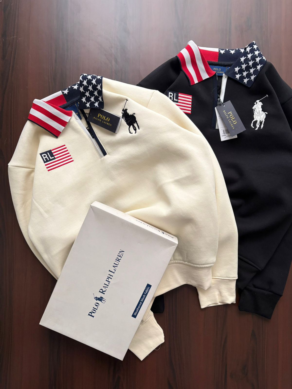 FIRST COPY RALPH LAUREN COLLAR SWEATSHIRT - Image 2