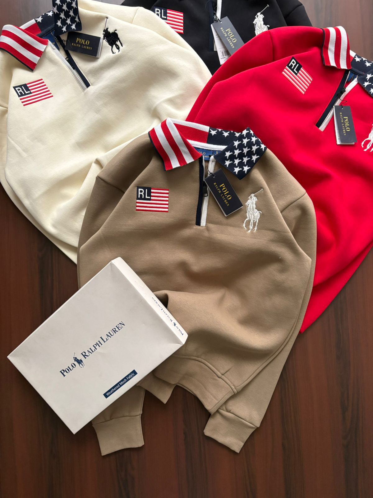 FIRST COPY RALPH LAUREN COLLAR SWEATSHIRT - Image 4