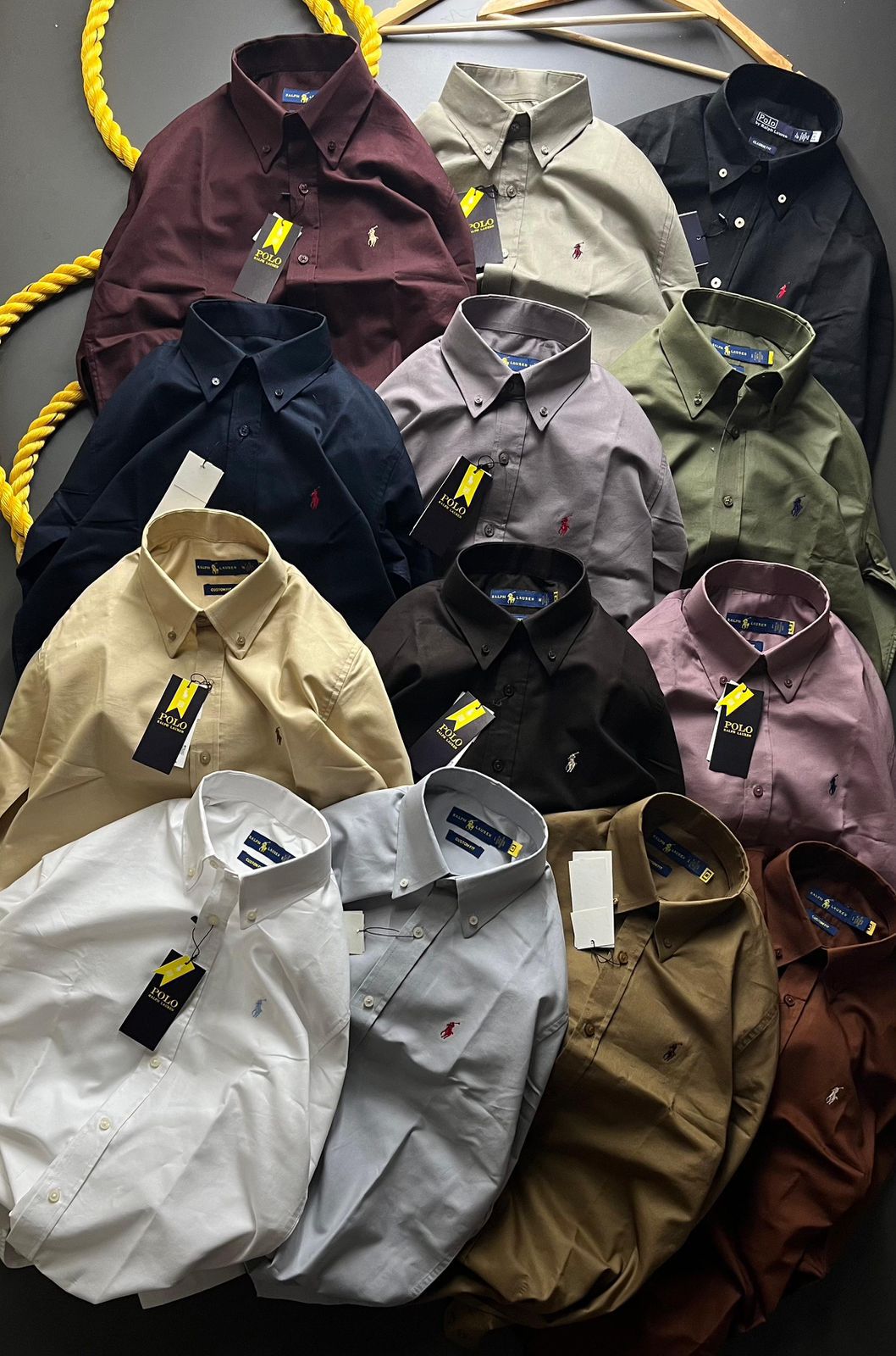 FIRST COPY RALPH LAUREN PLAIN SHIRT - Image 5