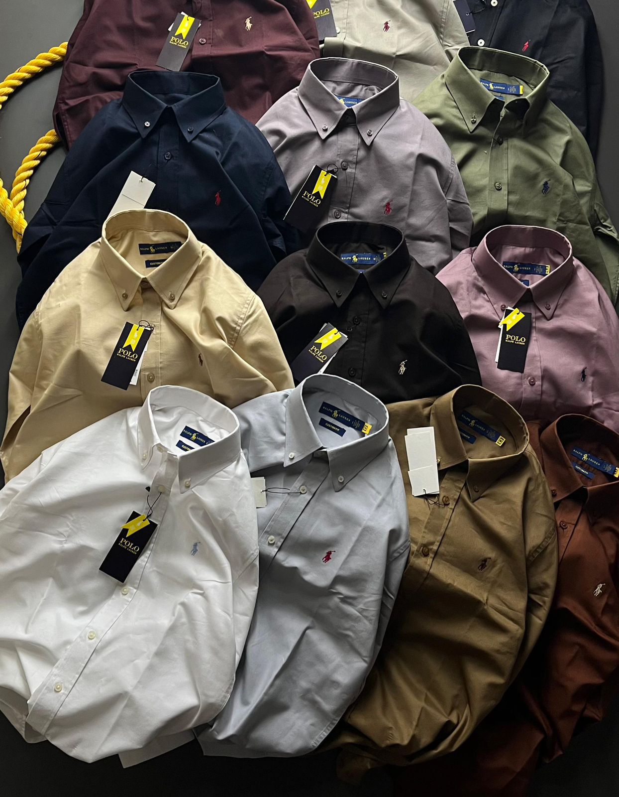 FIRST COPY RALPH LAUREN PLAIN SHIRT - Image 4