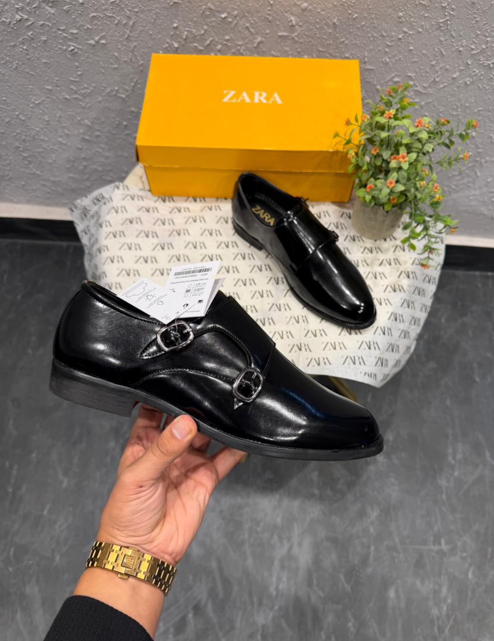 FIRST COPY ZARA MONK STRAP FORMAL SHOES - Image 6