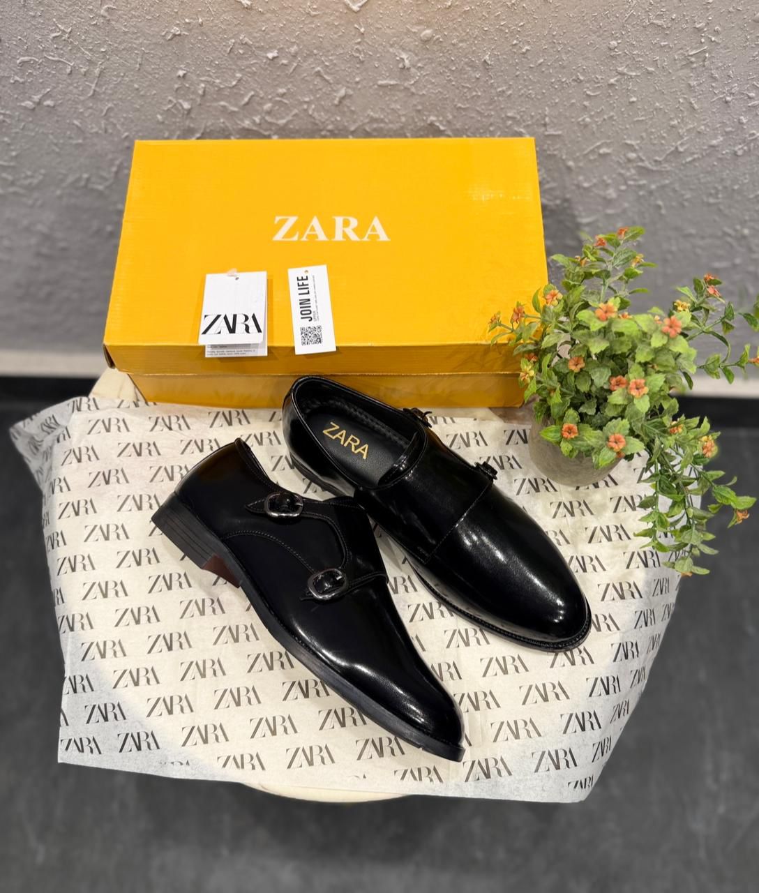FIRST COPY ZARA MONK STRAP FORMAL SHOES - Image 4