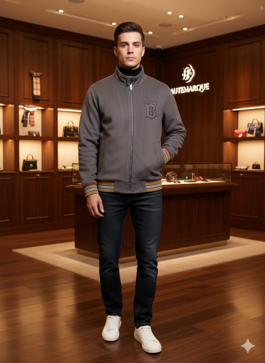 First Copy Burberry Tweed Jacket - Image 6