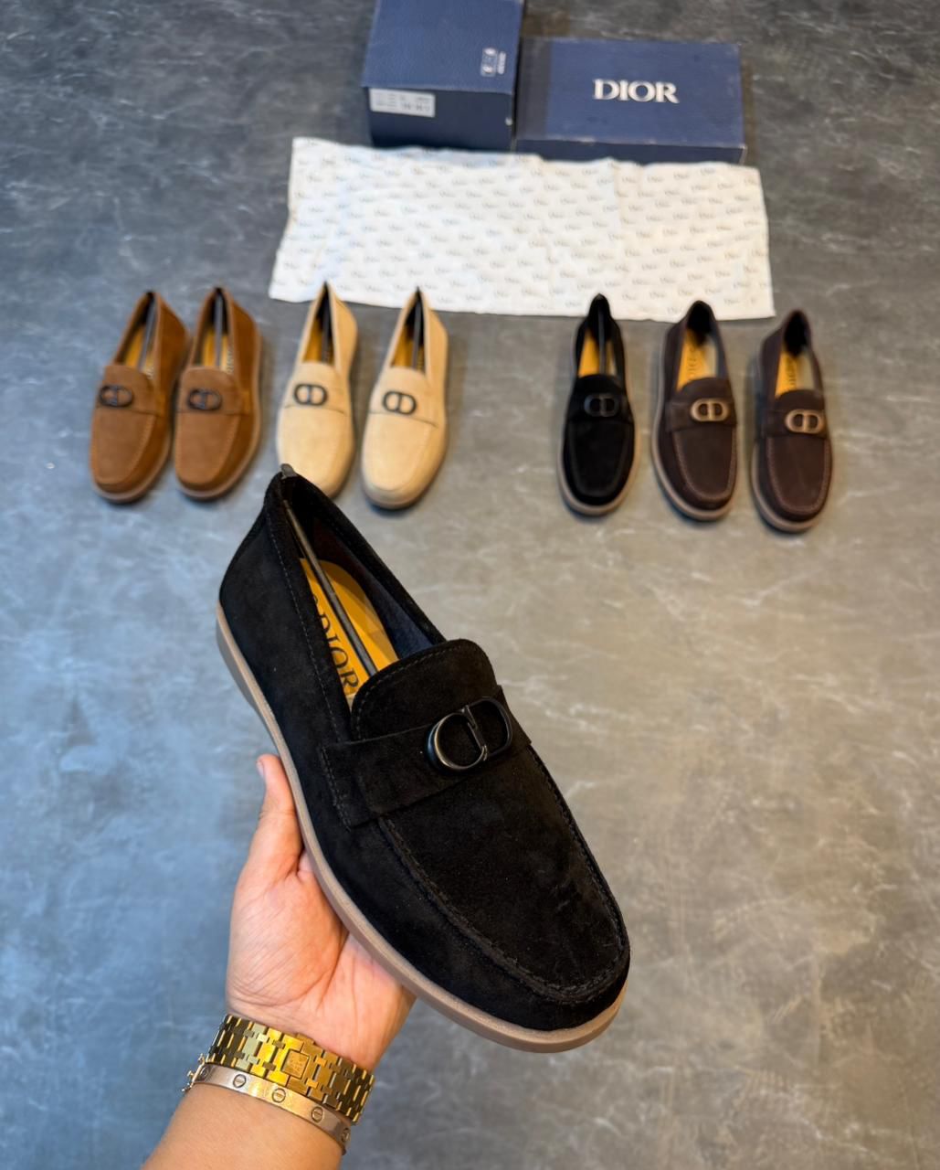 First Copy Dior Leather Loafer