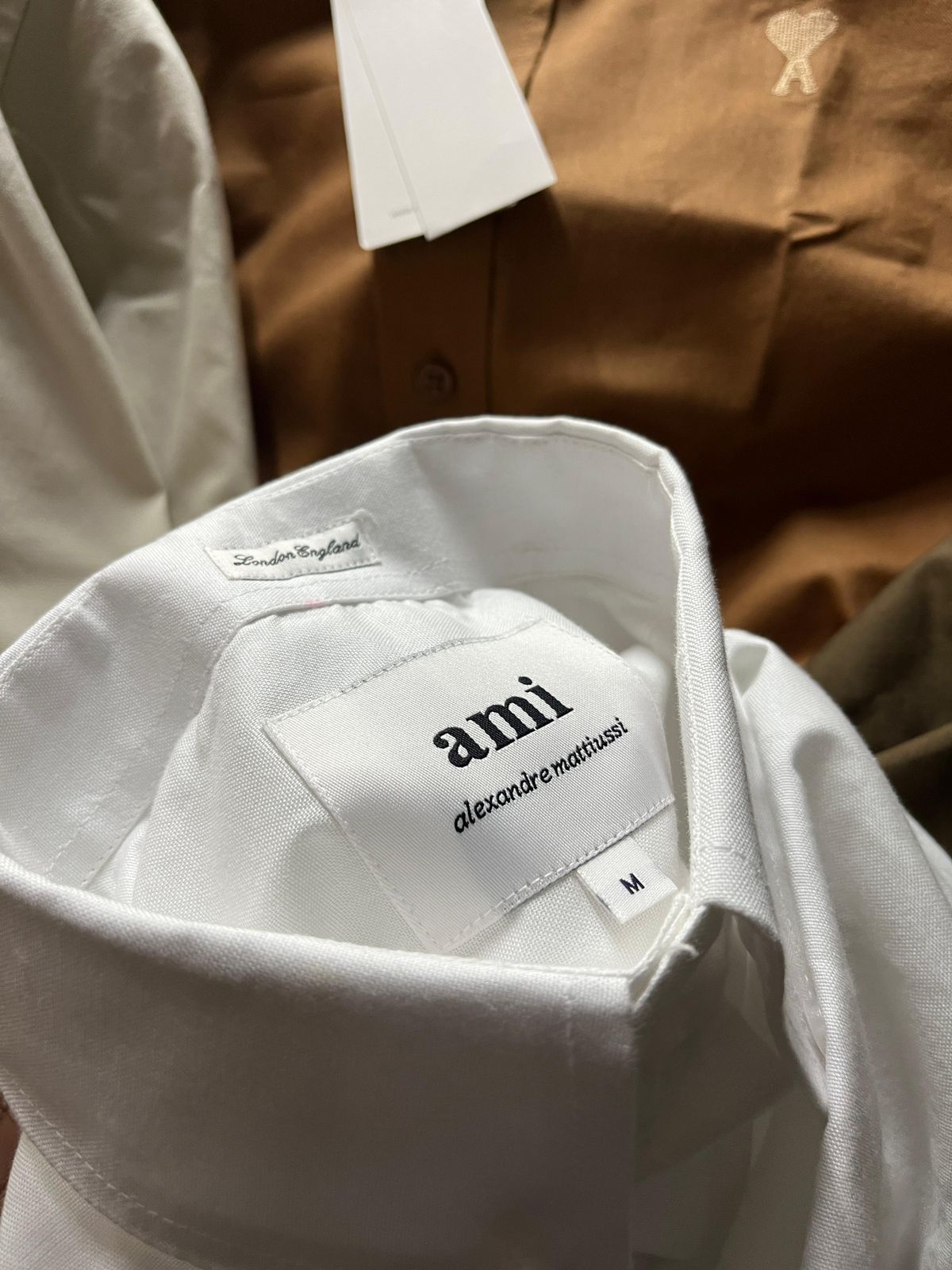 First Copy AMI Cotton Plain Shirt - Image 3