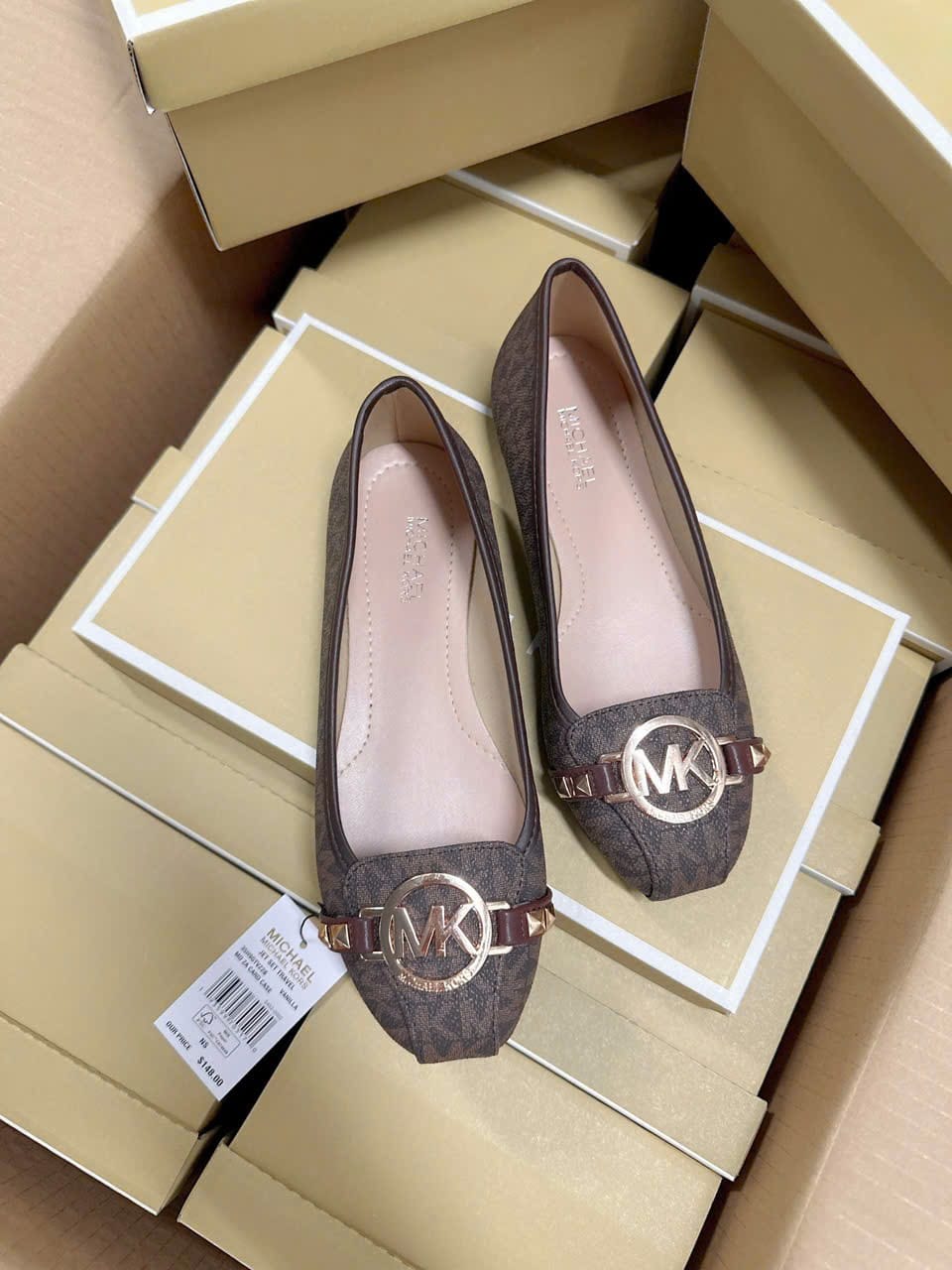 Michael Kors Black Ballerina Flats