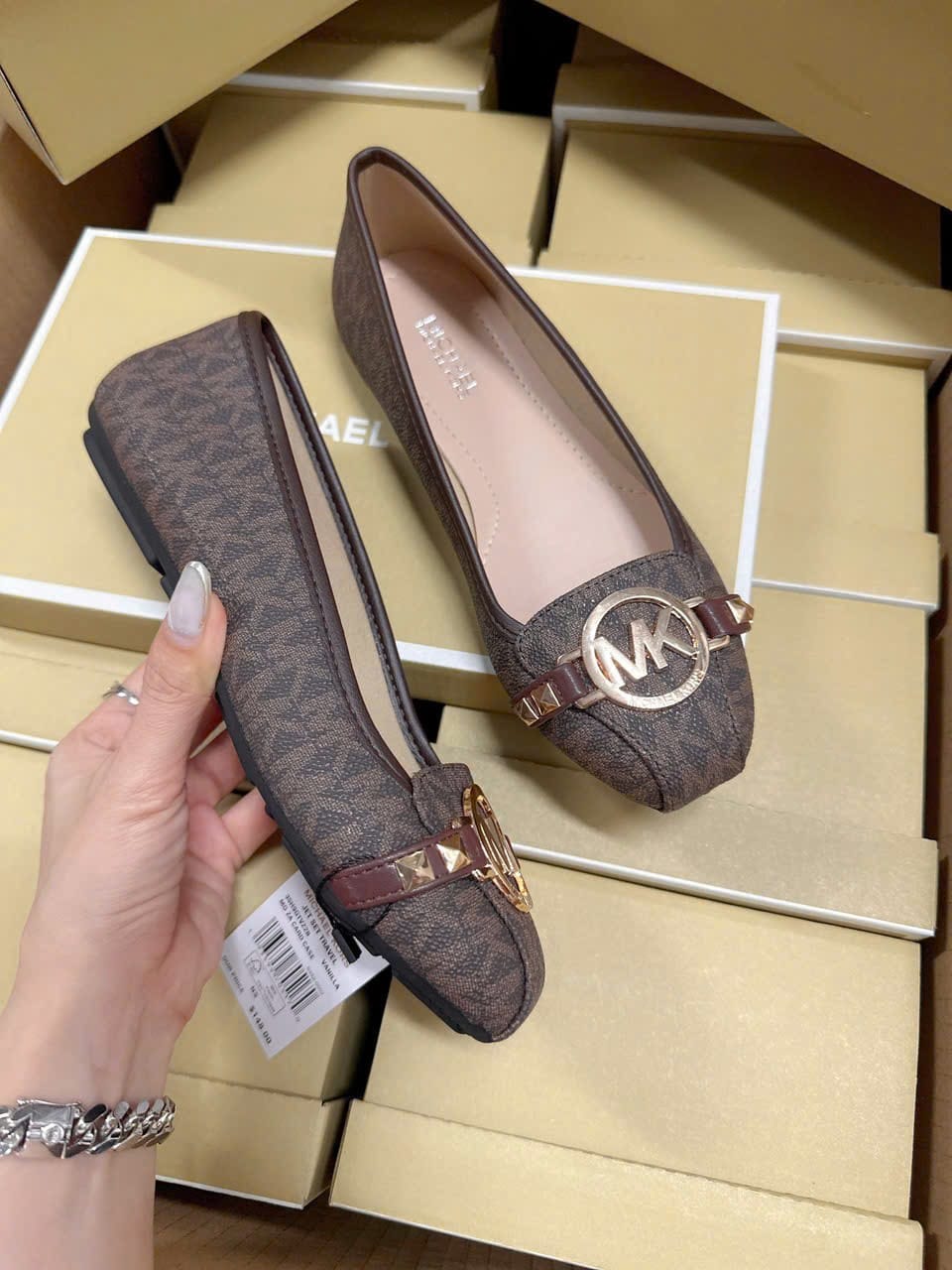 Michael Kors Black Ballerina Flats - Image 3