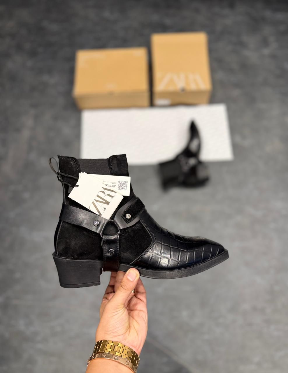 First Copy Zara Cowboy Boots - Image 4