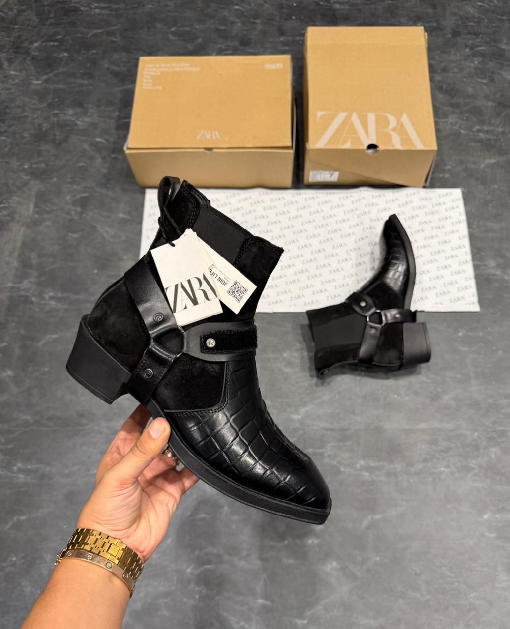 First Copy Zara Cowboy Boots