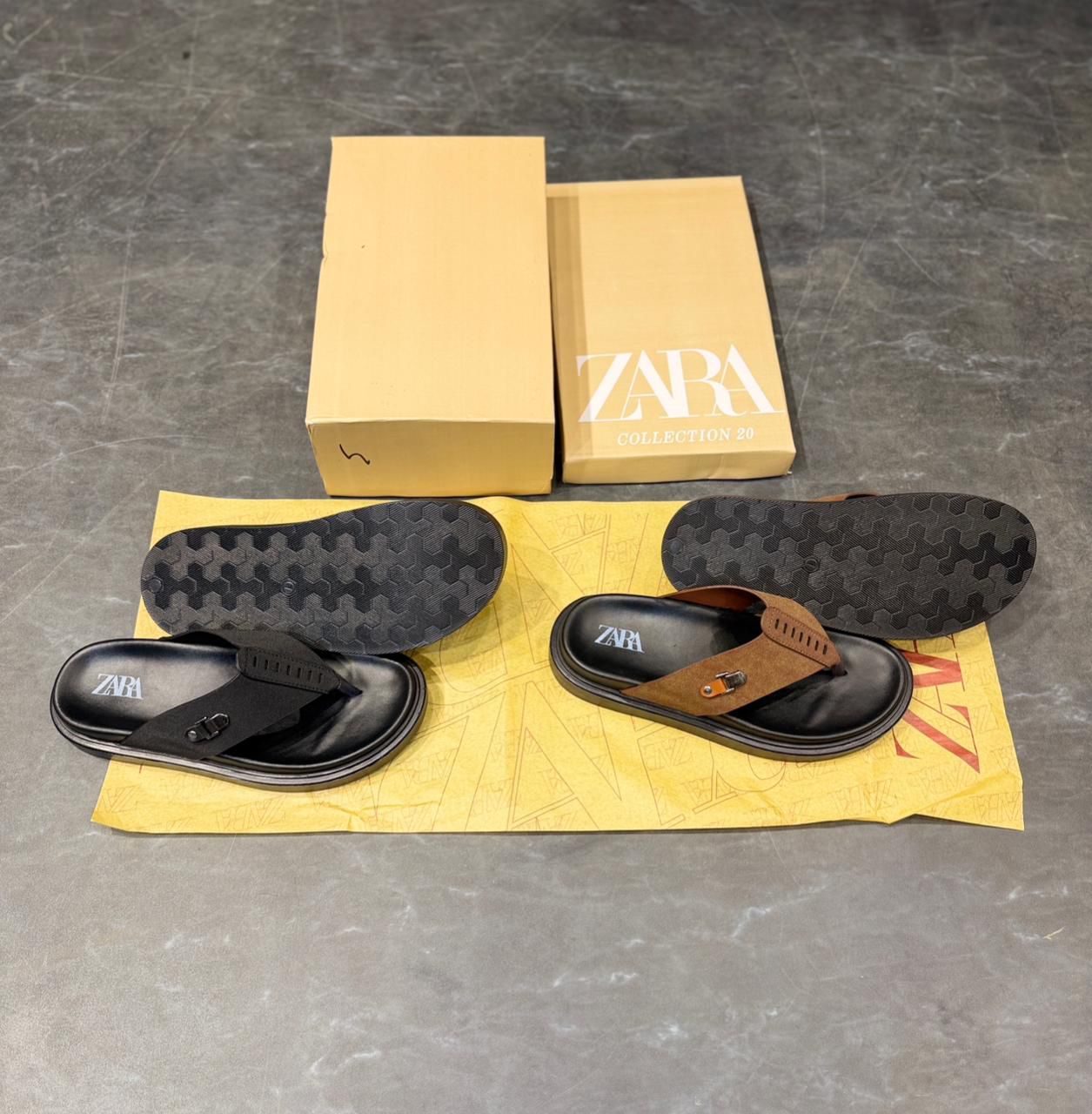First Copy Zara Leather Slippers - Image 6