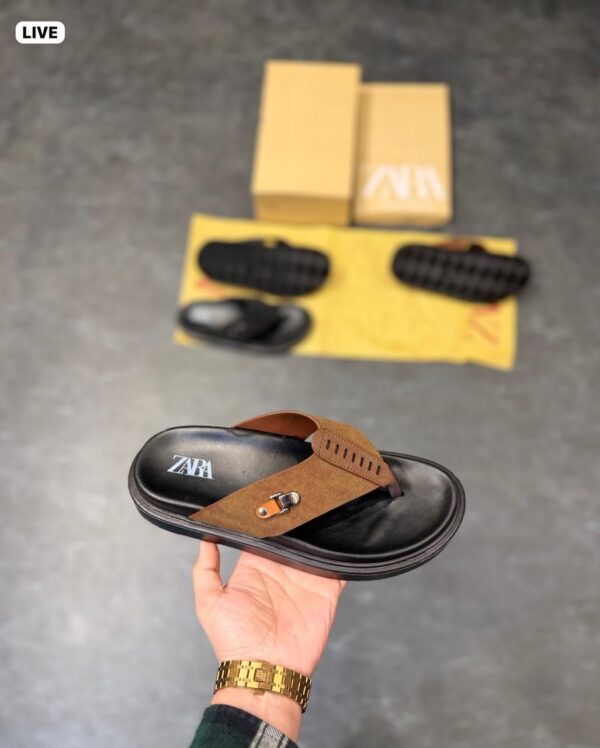 First Copy Zara Leather Slippers - Image 5