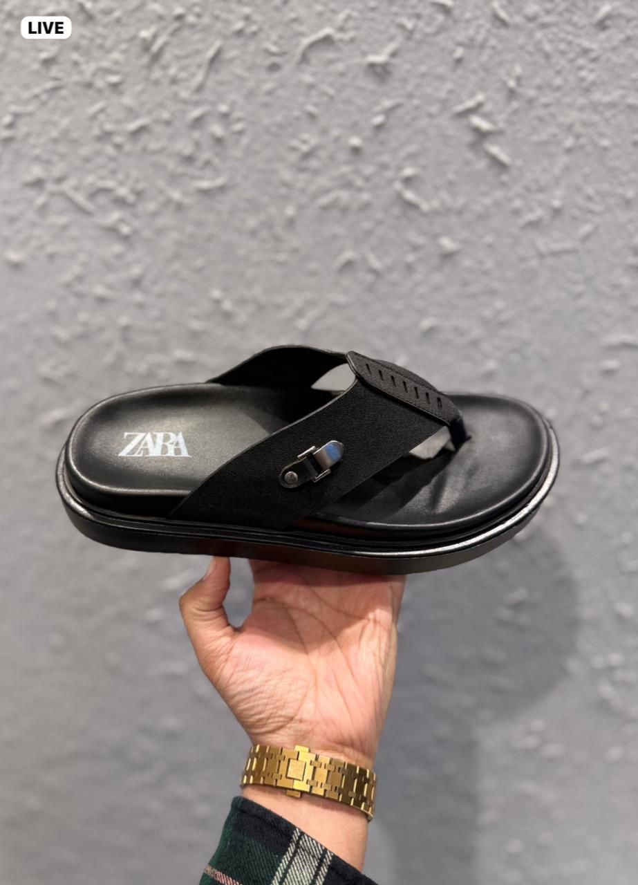 First Copy Zara Leather Slippers - Image 3