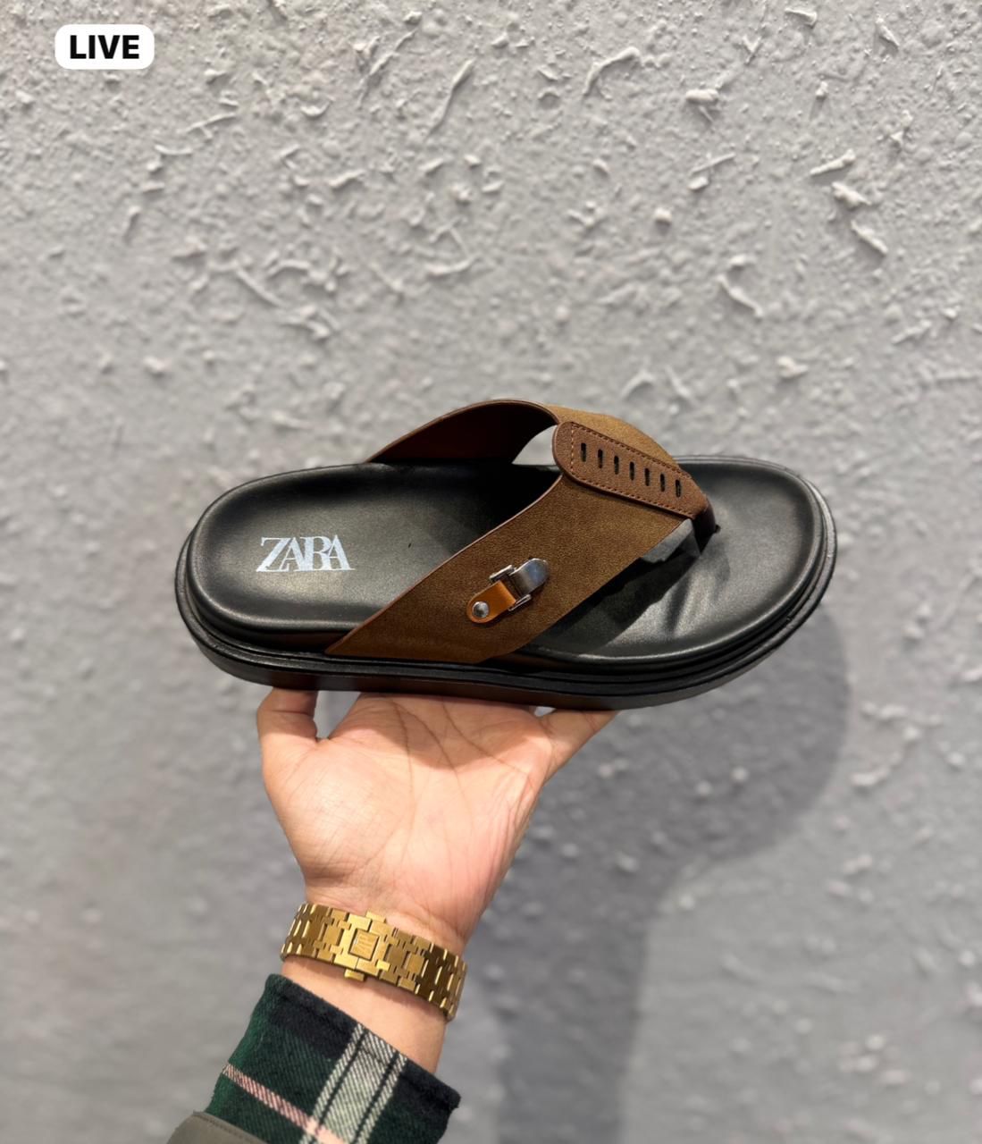 First Copy Zara Leather Slippers - Image 8