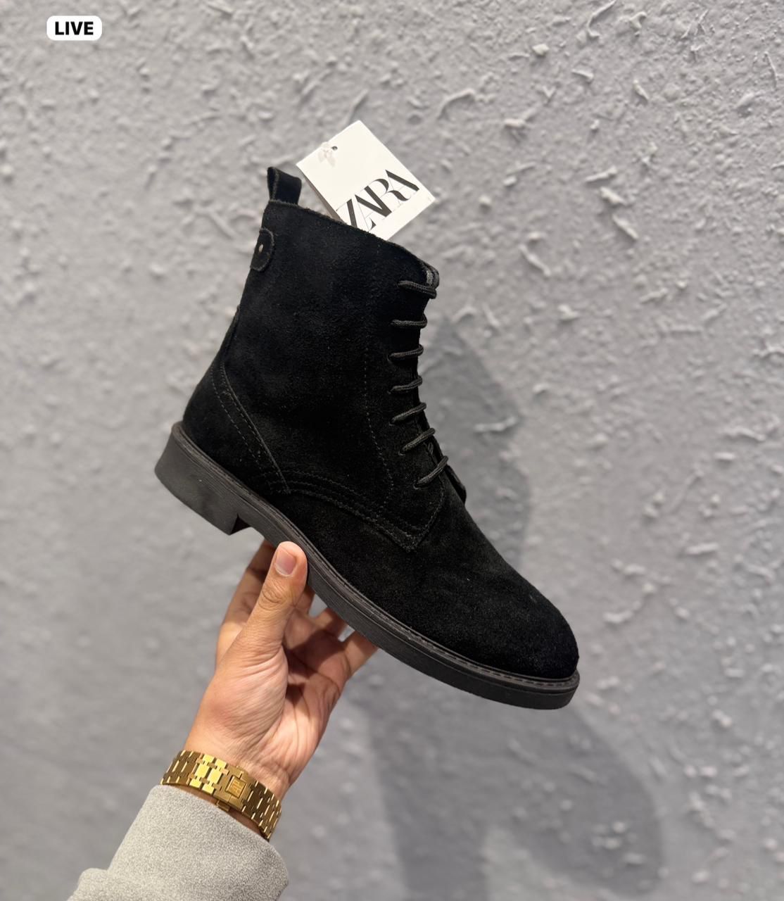 First Copy Zara Suede Zippy Boots