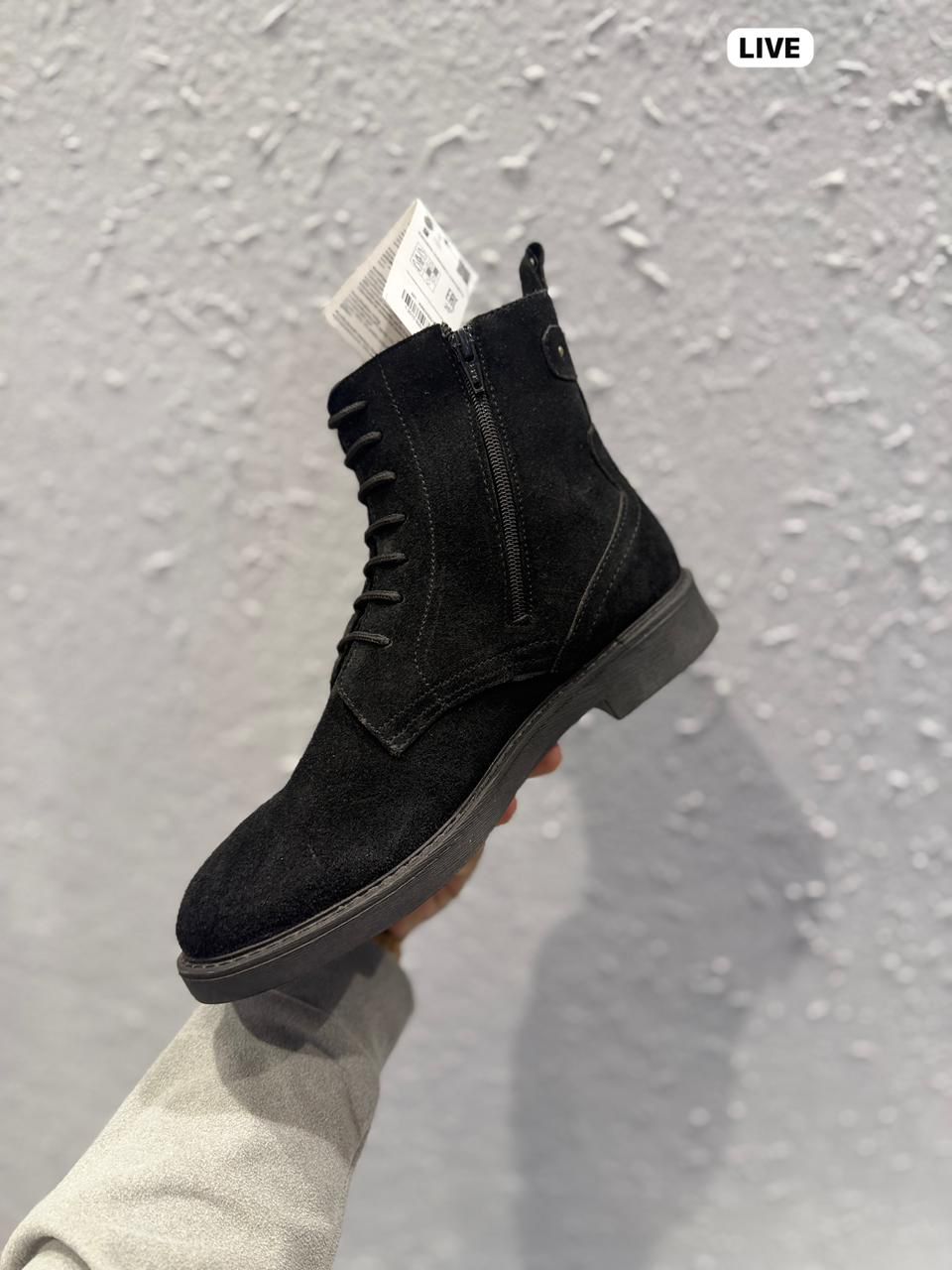 First Copy Zara Suede Zippy Boots - Image 8