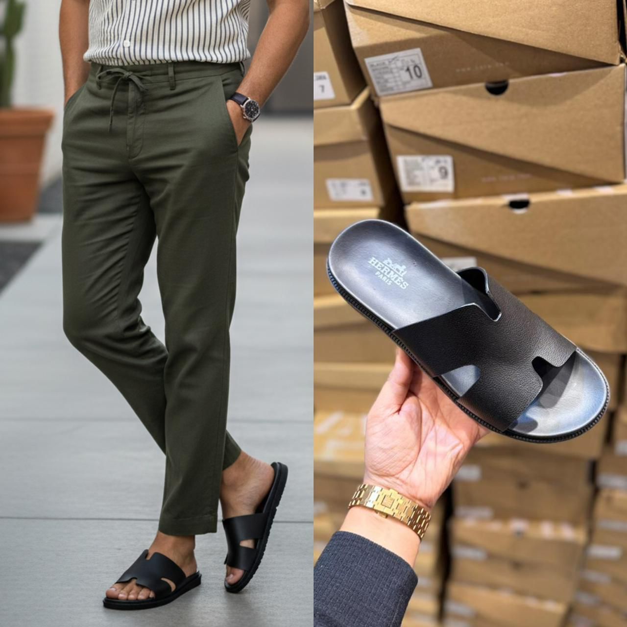 First Copy Hermes Mules for Men - Image 2