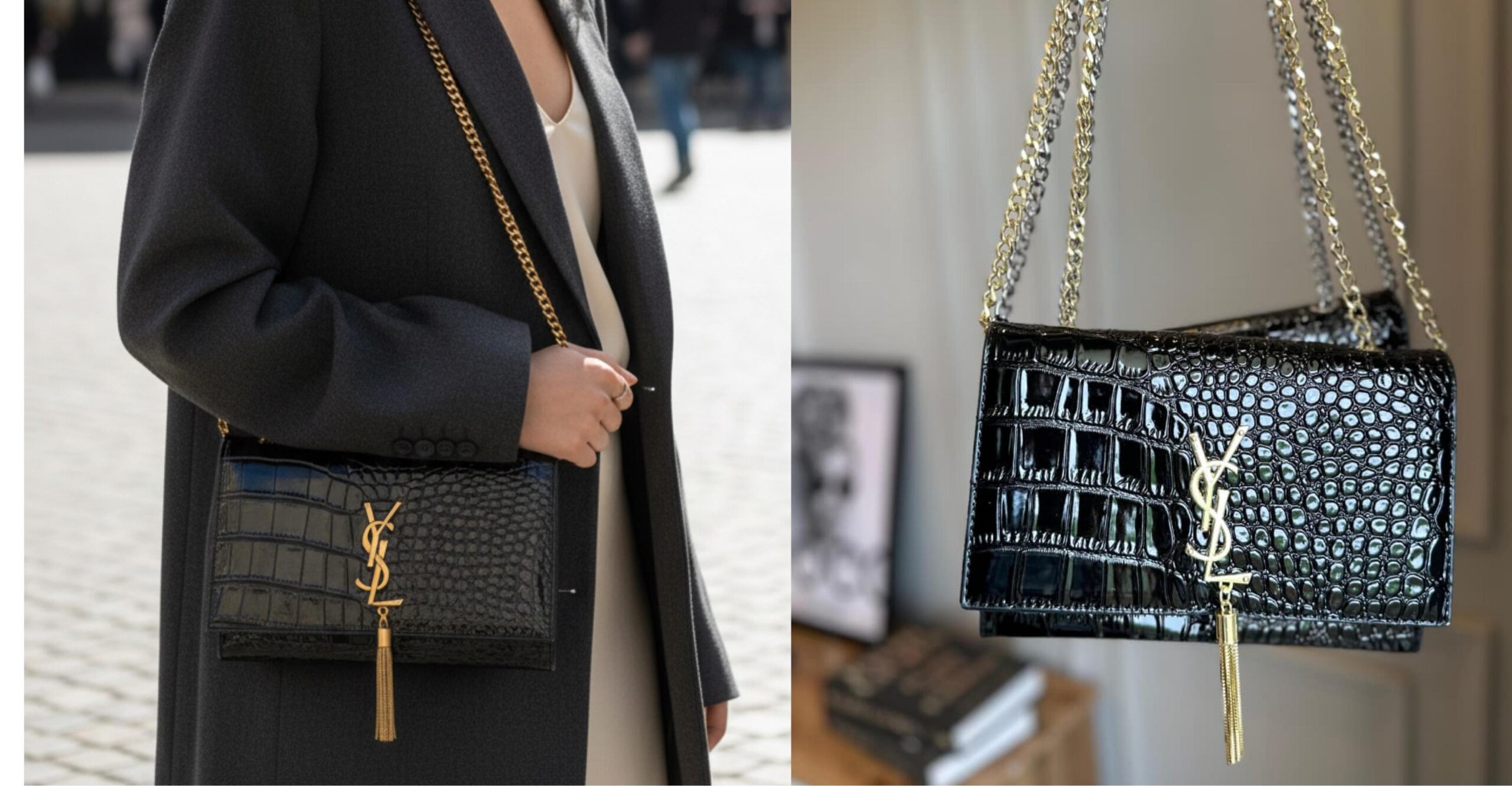 First Copy YSL Kate Black Handbag - Image 5