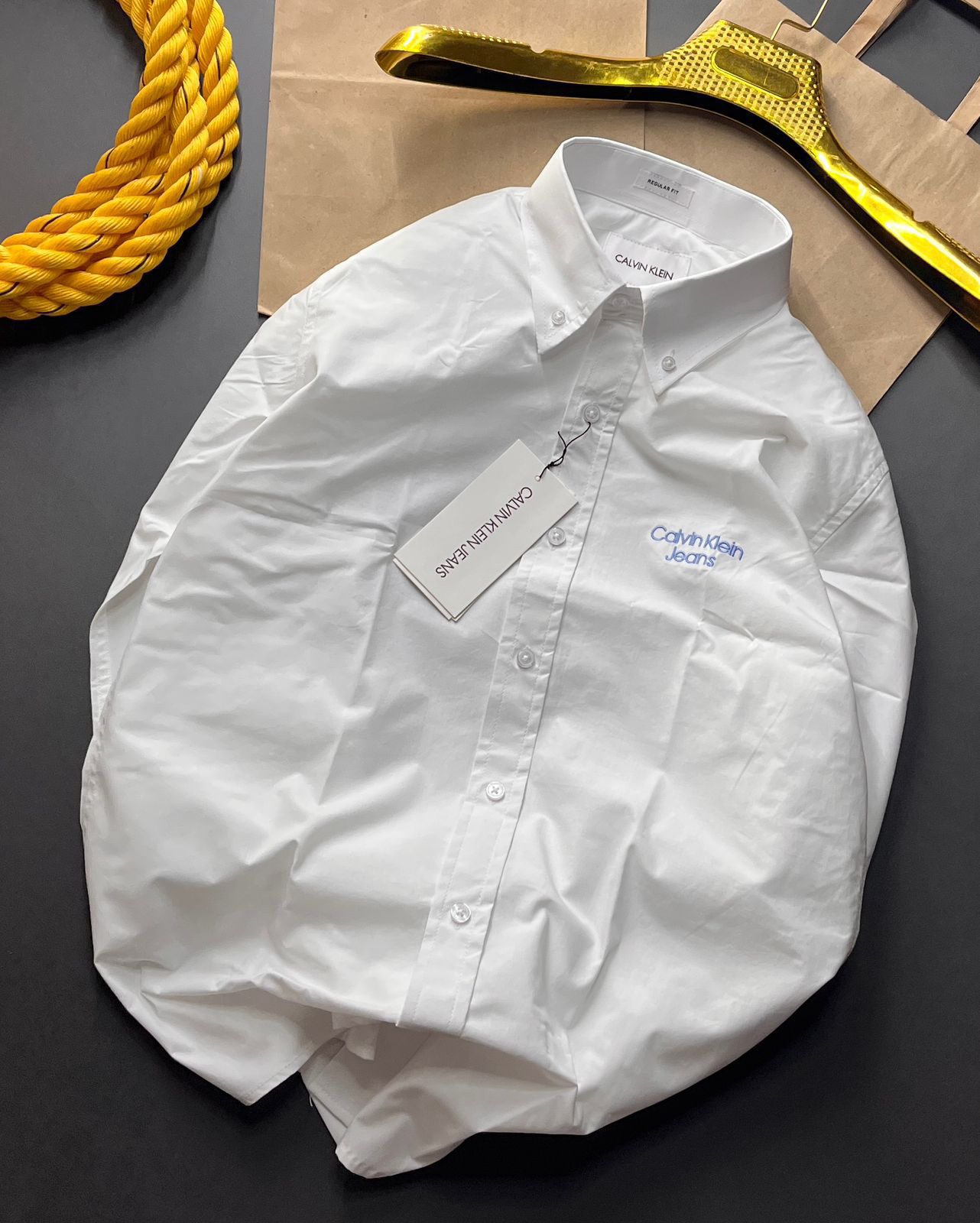 First Copy Calvin Klein Plain Shirt - Image 2