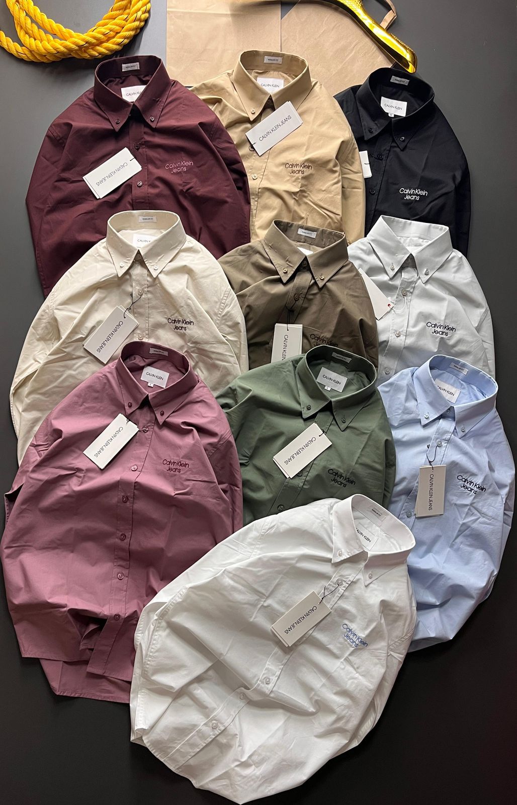 First Copy Calvin Klein Plain Shirt - Image 5